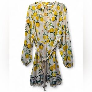 H&M Yellow Print Dress